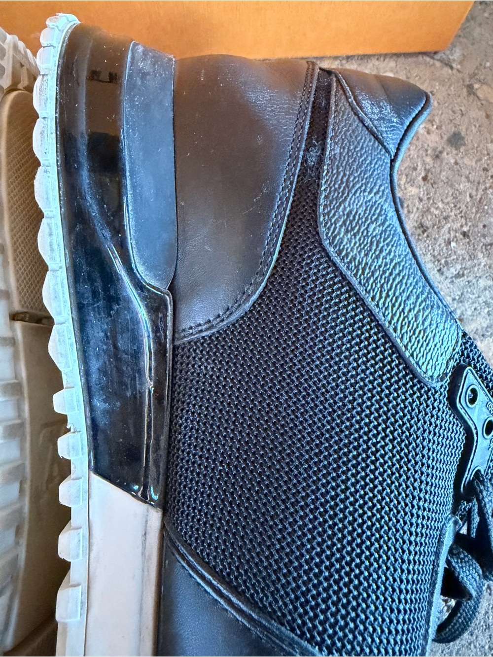 Auth. Louis Vuitton Black Men’s Run Away Sneakers - Picture 11 of 14